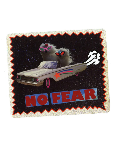 Gentle Thrills - No Fear Glitter Sticker