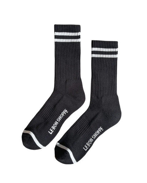 Le Bon Shoppe - Extended Boyfriend Socks - Noir
