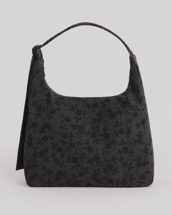 Baggu - Nylon Shoulder Bag - Charcoal Ditsy Floral