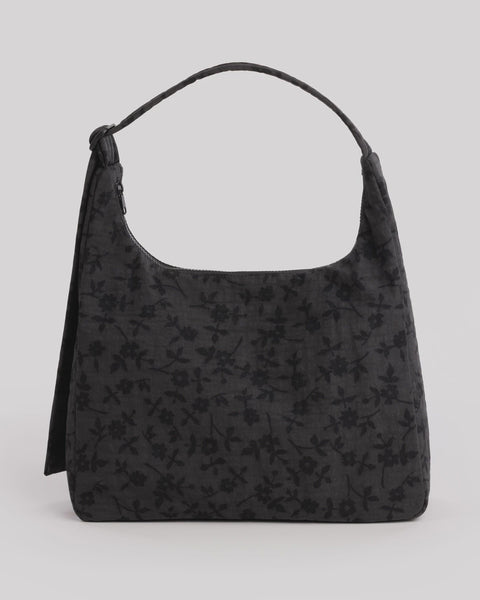 Baggu - Nylon Shoulder Bag - Charcoal Ditsy Floral