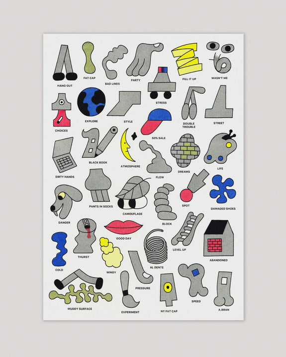Jumbo Press - Objects A3 Print