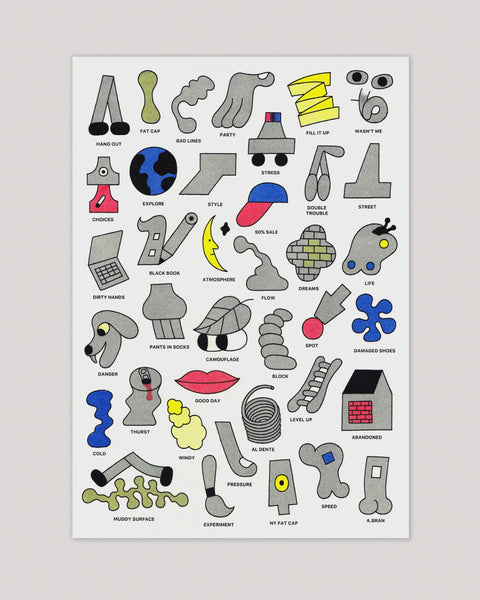 Jumbo Press - Objects A3 Print