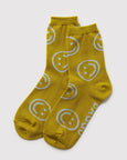 Baggu - Crew Sock - Ochre Happy