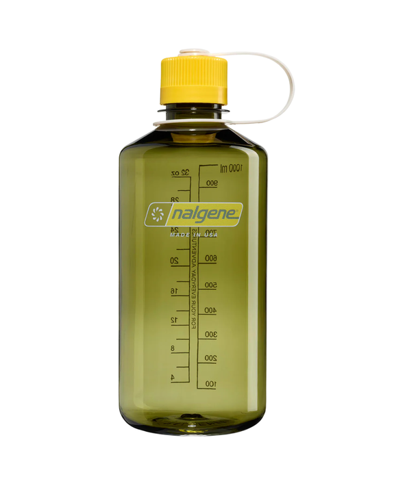 Nalgene - Sustain Narrow Mouth Bottle - Oil Green with Freesia - 1L