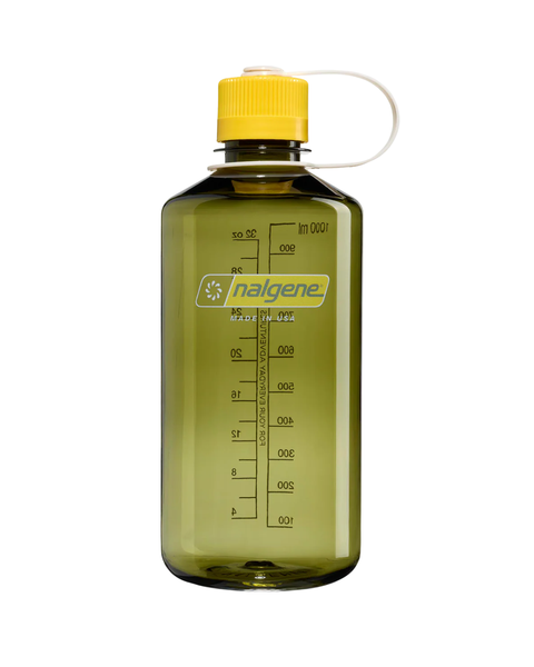 Nalgene - Sustain Narrow Mouth Bottle - Oil Green with Freesia - 1L