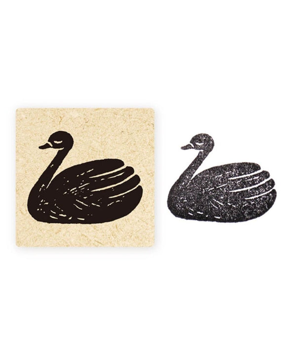 Yumi Kitagishi x Hyogensha Stamp - Swan