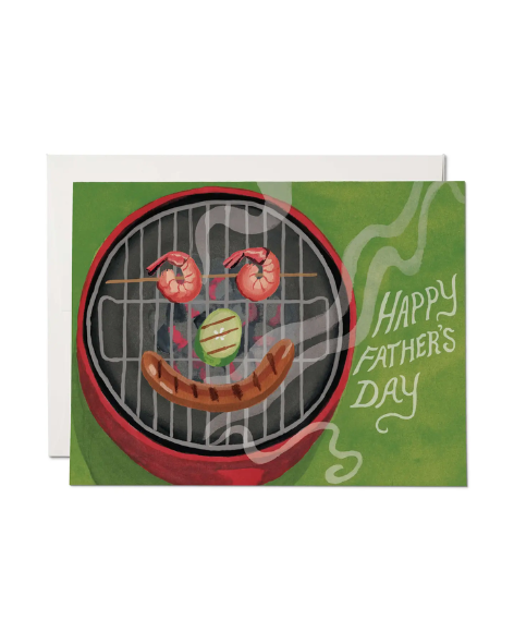 Red Cap Cards - On the Grill Greeting Card