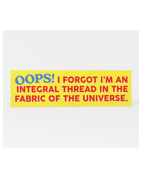 Jack Sjogren - Bumper Sticker - Integral Thread