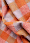 TBCo - Recycled Wool Blanket in Orange Gingham