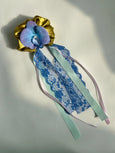Room Shop - Odette Orchid Brooch/Hair Clip - Sky Blue