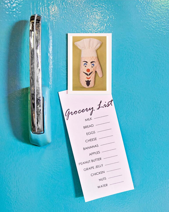 Found Image Press - Chef's Face Oven Mitt - Magnet