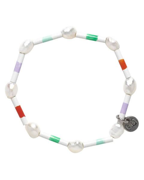 Bianca Mavrick - Stretchy Pearly Bracelet (Painted Neon)