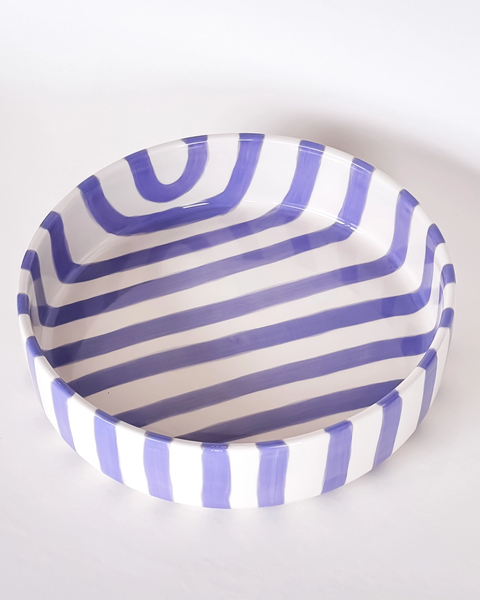 Magazin Minori - Large Bowl Stripes - Palazzo Purple