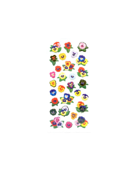 Sticker Fun - Washi Stickers - Pansies
