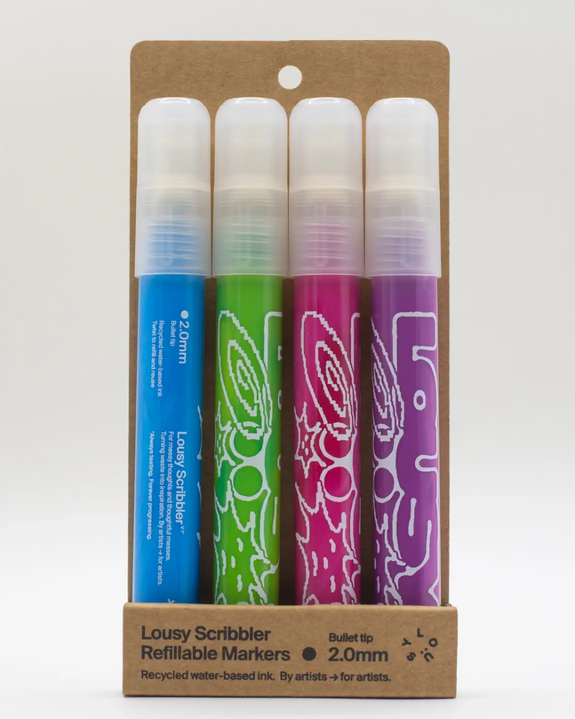 Lousy - Scribbler 4 Pack - PASTEL — 2mm Bullet