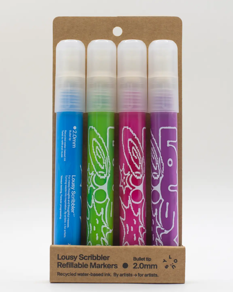 Lousy - Scribbler 4 Pack - PASTEL — 2mm Bullet