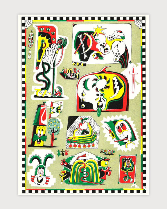 Jumbo Press - Patchwork A3 Print