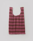 Baggu - Pleated Baggu - Azalea Pink Tartan