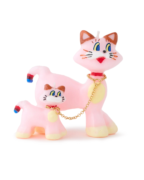Olga Goose - Candle - Pink Cats