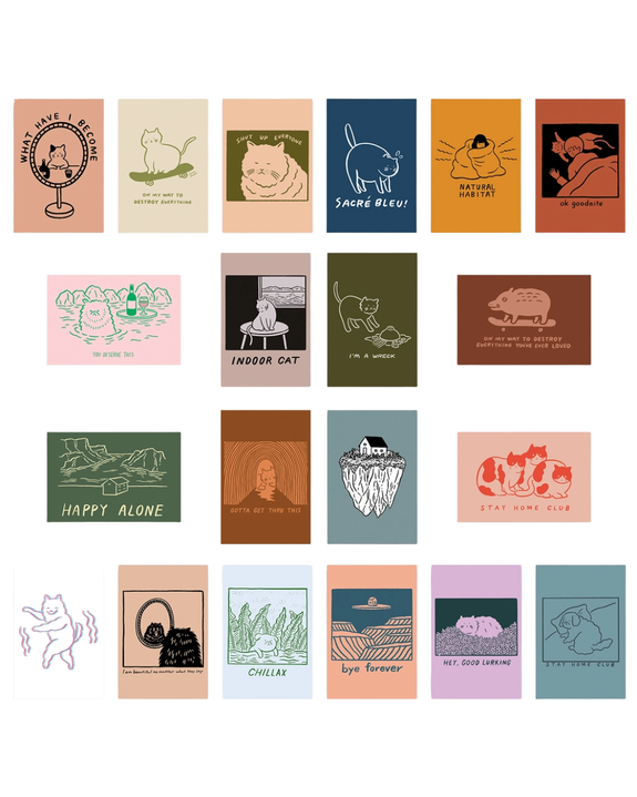 Stay Home Club - Satoshi Kurosaki 20 Postcard Pack