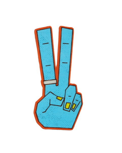 Rags AF - Peace Fanger! Sticker
