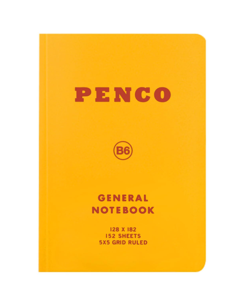 PENCO - General Notebook - Grid - B6 - Yellow