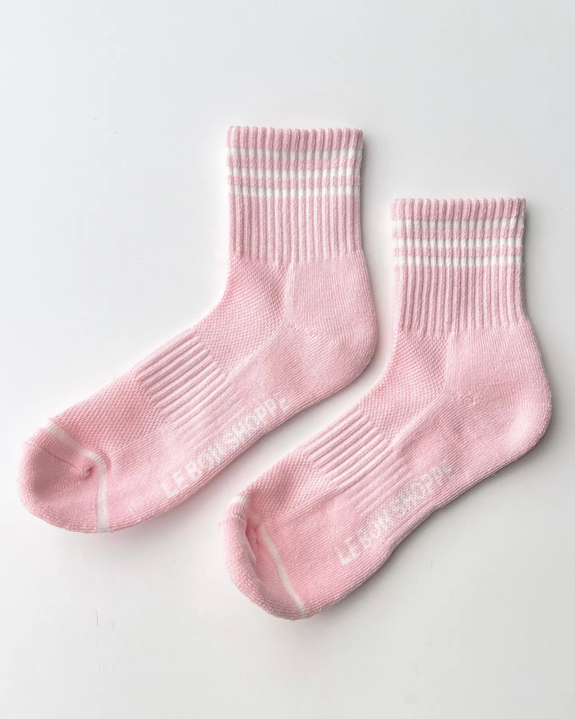 Le Bon Shoppe - Colour Block Girlfriend Socks - Peony