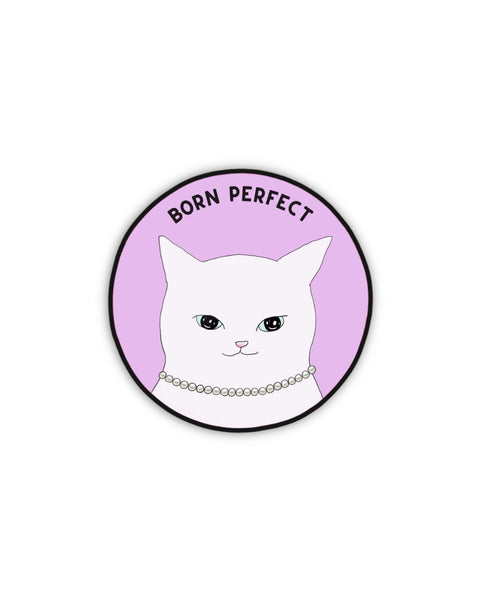 foonie - Fancy White Cat Sticker