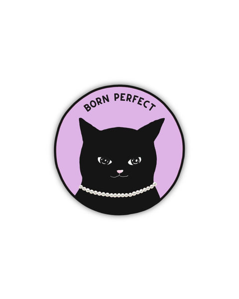 foonie - Fancy Black Cat Sticker
