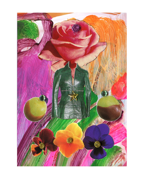 Minna Gilligan - Petal Pusher Collage Card