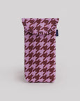 Baggu - Puffy Glasses Sleeve - Pink Houndstooth