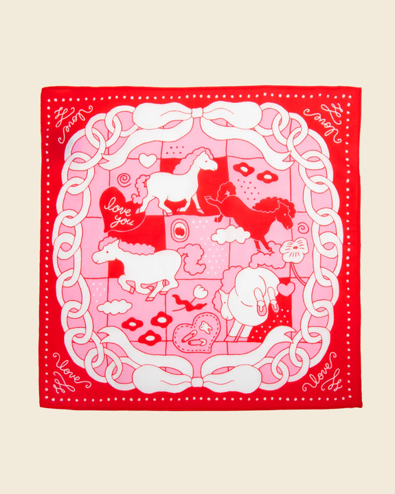 Épée Lapin Studio - Love Ponies Hankie