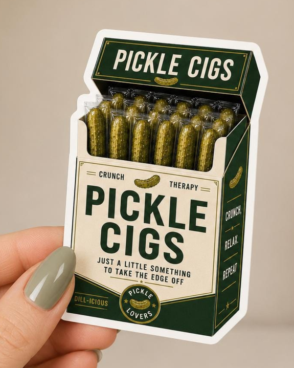 Hello Brand - Pickle Fridge Cigs Sticker