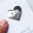 Studio Arhoj - Metal Pin: Series #5 - Silver Heart