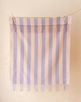 TBCo - Lambswool Baby Blanket - Pink & Lilac Stripe
