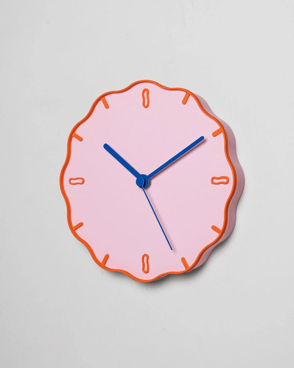 Warren & Laetitia - Margherita Clock (Pink/Orange/Blue)
