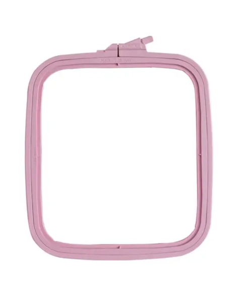 Nurge - Square Plastic Hoops - Large - Pink
