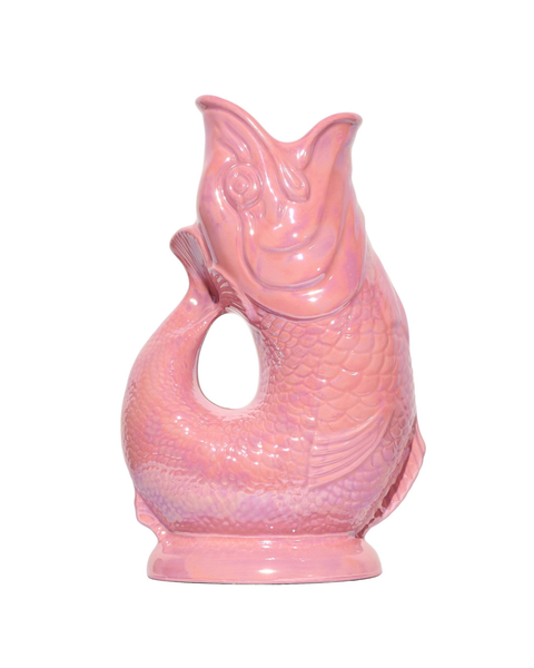 The Original Gluggle Jug - Pitcher Vase - XL - Pink Lustre