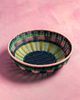 Maegen - Woven Bowl - Pink/Navy