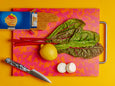 Fredericks & Mae - Pink/Orange Cutting Board - Large
