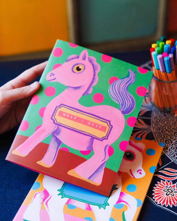 Gentle Thrills - Pink Pony Notebook