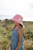 Acorn Kids - Light Pink Terry Towelling Bucket Hat