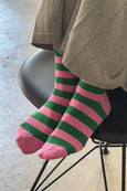 Le Bon Shoppe - Wally Socks - Wide / Pink Green
