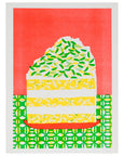 Alice Oehr - Pistachio Sponge Slice Riso Print - A3