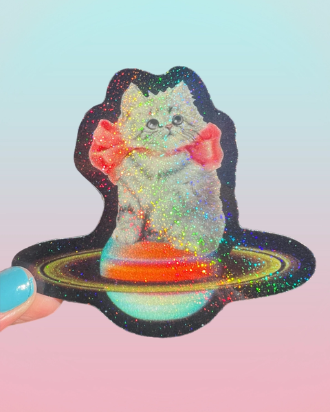 Astral Weekend - Planetary Kitten Sticker