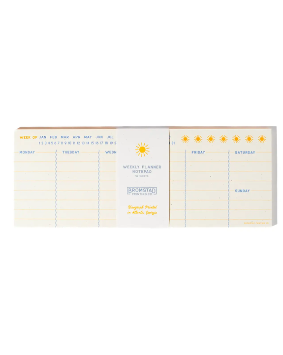Bromstad Printing Co. - Weekly Planner Notepad