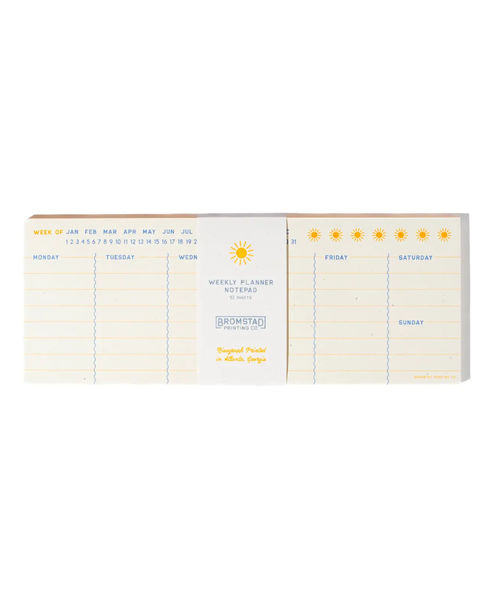 Bromstad Printing Co. - Weekly Planner Notepad