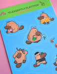Natali Koromoto - “Pleasantly Platypus” Sticker Sheet