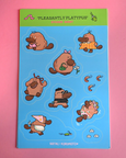 Natali Koromoto - “Pleasantly Platypus” Sticker Sheet