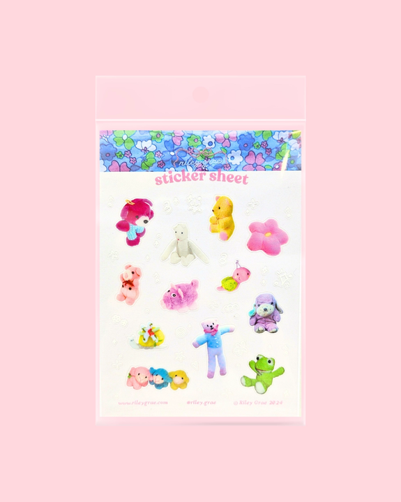 Riley Grae - Plushie - Sticker Sheet